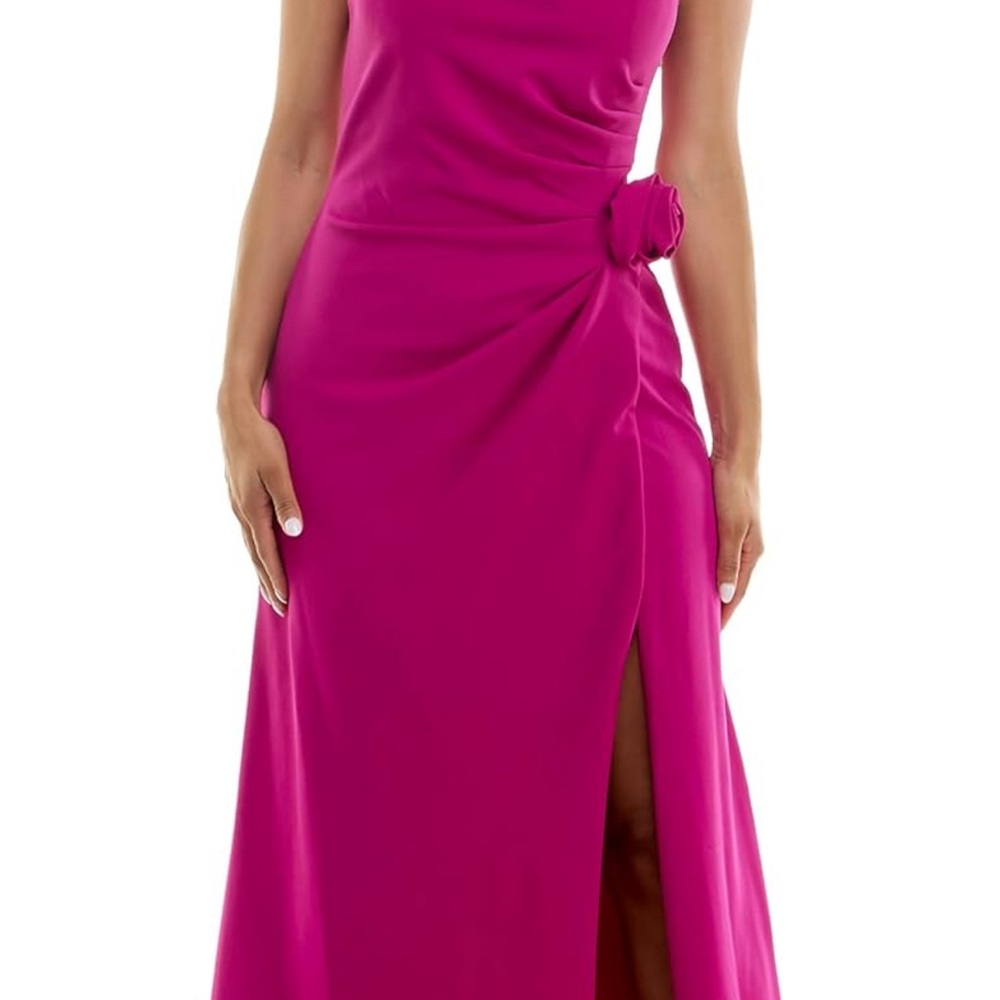 MAISON TARA STRAPLESS ROSETTE GOWN - Picture 7 of 10